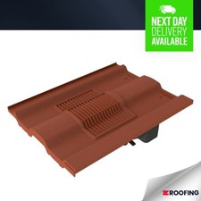 Timloc Castellated Tile Vent - Red - Compatible with Marley, Redland Renown