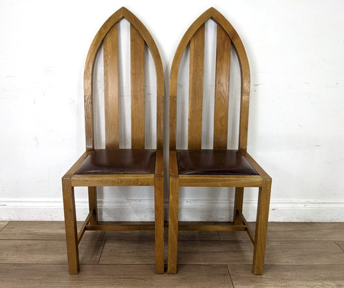 Dining chairs vintage oak - dining,