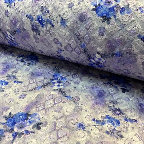 Floral schiffili voile printed - schiffili,