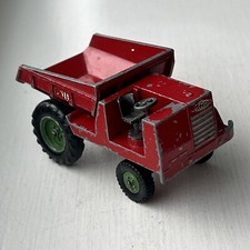 LESNEY MATCHBOX KING SIZE MUIR-HILL DUMPER K2 GREEN HUBS BLACK PLASTIC TYRES