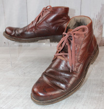 CATERPILLAR CAT Chukka Boots Brown Leather Vintage Patina Mens Wide Fit UK 7
