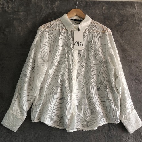 Zara burnout blouse bnwt - blouse, shirt