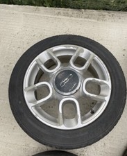 X1 15” Fiat 500 Pop  Turismo Alloy Wheel With Centre Cap Grey With Tyre Sport