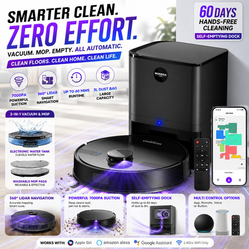 Robot vacuum mop - robot, 7000pa