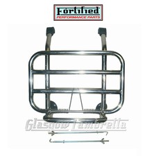 Lambretta GP 125 150 200 POLISHED STAINLESS STEEL FRONT LUGGAGE RACK Non-Drill