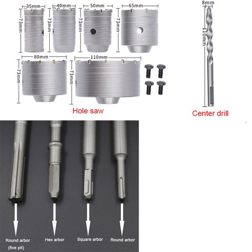 Concrete hole saw - concrete, sds
