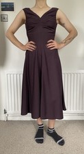 Vintage Katherine Hamnett brown/purple dress size UK8 great condition