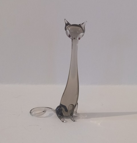 Murano style glass siamese cat - style,