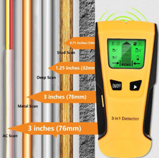 3 In 1 Metal Detector Find Metal Wood Studs AC Voltage Live Wire Detect Wall
