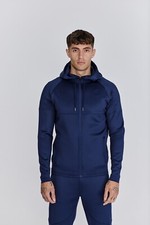 SikSilk Mens Navy Full Zip