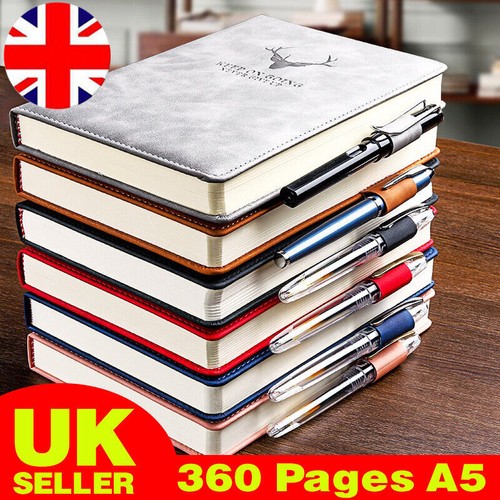 360 pages leather cover - pu,