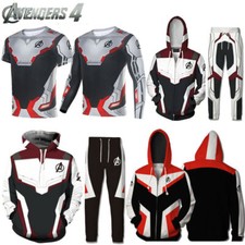 Marvel Avengers 4 Endgame Mens 3D Printed cosplay T-Shirt Jacket Coat Tops NEW