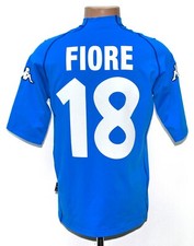 ITALY NATIONAL TEAM 2000/2001 HOME FOOTBALL SHIRT KAPPA SIZE L ADULT #18 FIORE