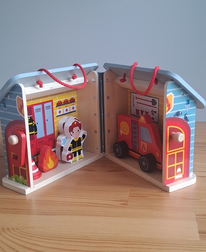 Wooden fire station - wooden,
