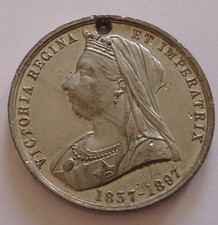 1897 Queen Victoria Diamond Jubilee Medal Longest Reign 32mm