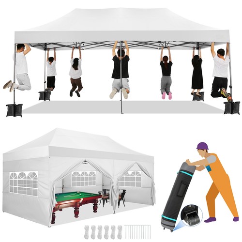 X20 pop canopy tent - 10'x20', up