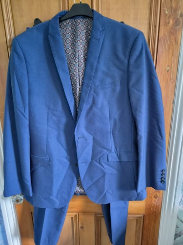 Navy blue men suit - men's,