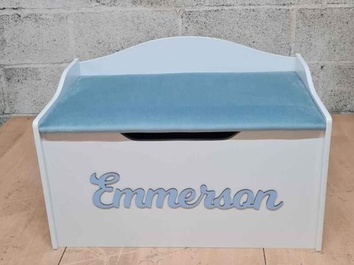 Toy wooden box cushion - wooden,