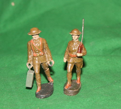 Vintage elastolin ww1 soldiers - elastolin,