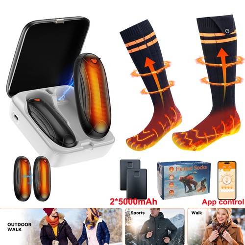 Electric heated socks - heated,