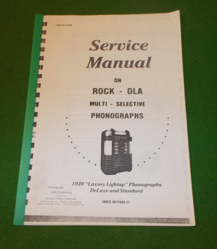 Reprinted service manual - service,