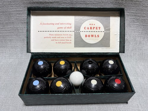 Vintage carpet bowls - vintage,