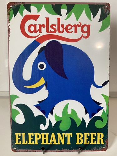Carlsberg elephant beer sign - carlsberg,