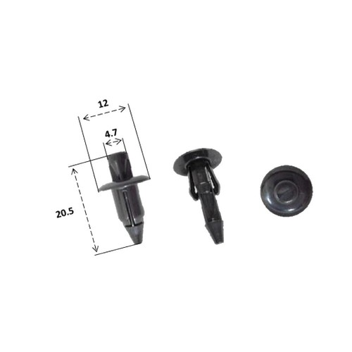 Plastic rivets x 12 - 20.5,