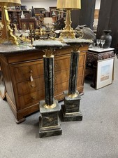 Fine Pair of Green Flutted