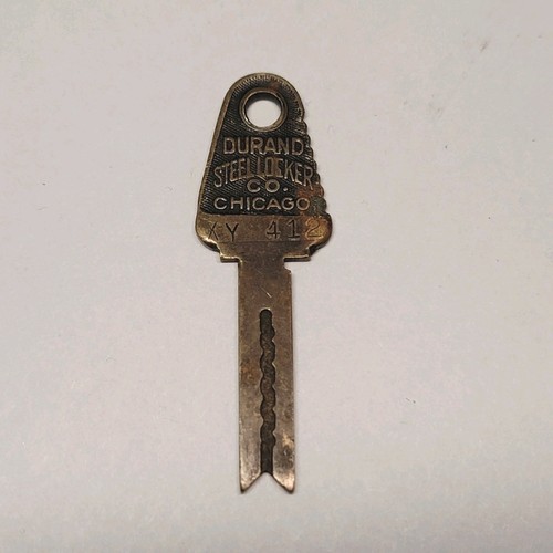 Vintage bell locker brass key - locker,