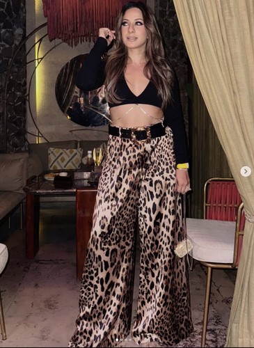 Zara leopard printed satin - printed,