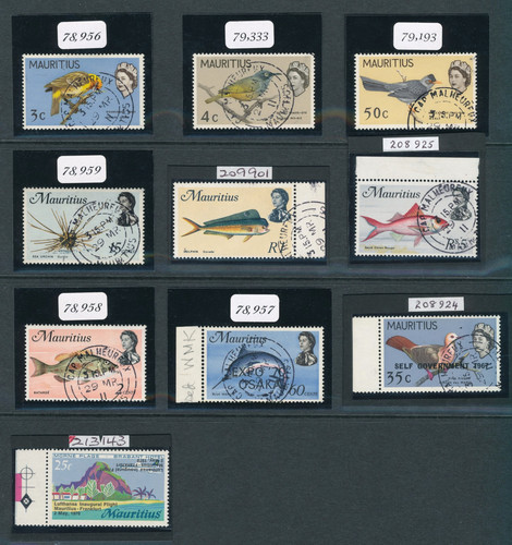 Mauritius qeii 1965 errors - qeii,