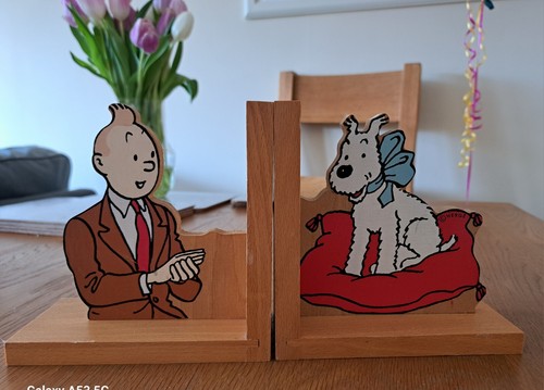 Bookends vintage tintin and - vintage,,