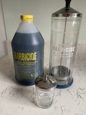 Disinfectant Glass Jar Sterilizer Hair Salons Barber Shops Barbicide 27/41OZ