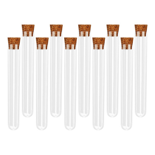 Plastic test tubes 10pcs clear - test, tubes-10pcs
