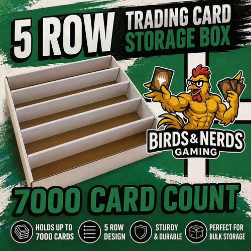 Row trading card storage - 5,