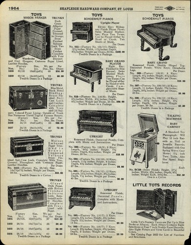 1929 paper toy schoenhut - 1929,