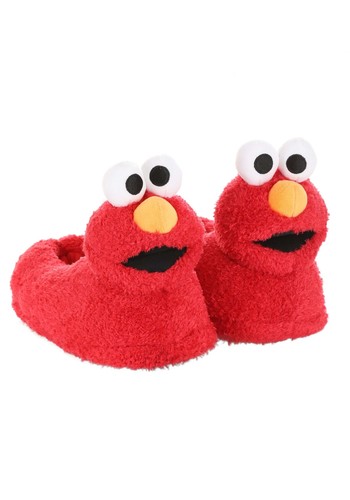 Elmo plush slippers - elmo,