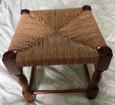 VINTAGE WOODEN WICKER RATTAN