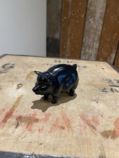 Vintage Sylvac Black Pig Money