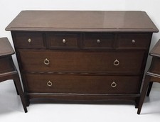 STAG MINSTREL  4 over 2 6 Drawer wide Bedside Drawers mahogany 107cm 