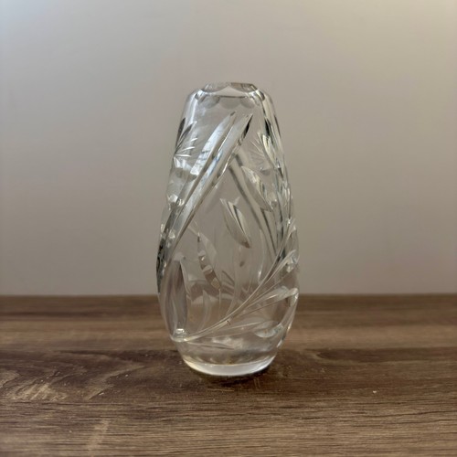 Vintage cut glass bud - vintage,