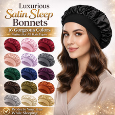 Women Long Hair Satin Bonnet