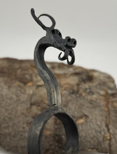Tongs hand forged dragon - dragon, head