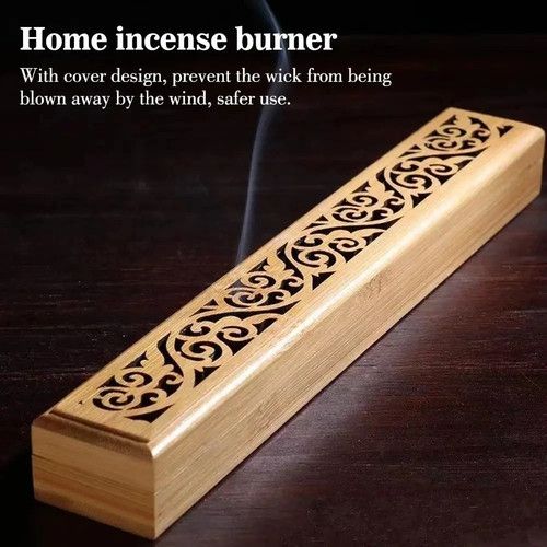 Wooden incense stick holder - wooden,
