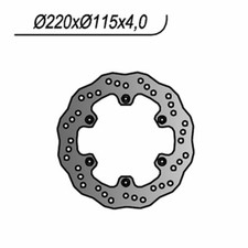 REAR BRAKE DISC NG 422X WAVE YAMAHA YZ 125 1986-1996