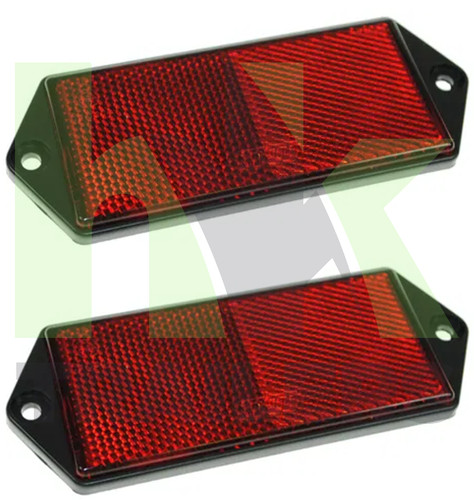 Red rear reflectors - rear,