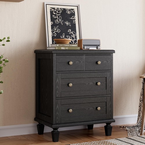 Vintage drawer dresser with - 4-drawer,