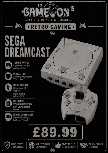 Sega dreamcast console tested - dreamcast,