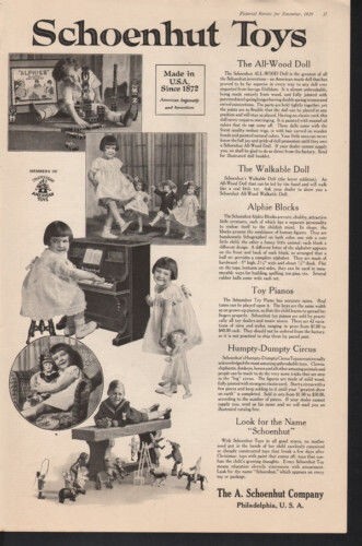 1920 schoenhut toy - schoenhut, walk